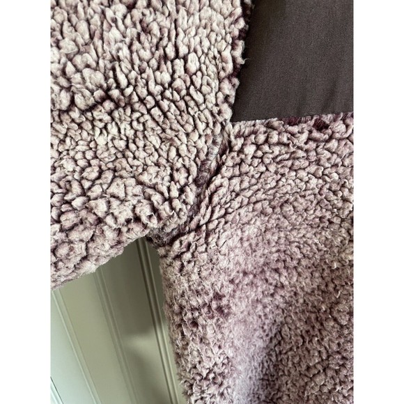 Mauve Pink Woman’s Long Sleeve 1/4 Zip Pullover Sherpa Jacket Small/Medium - Picture 5 of 10